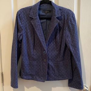 Navy eyelet jacket